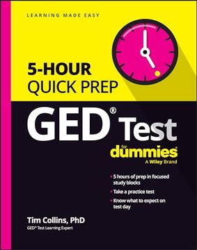 portada Ged Test 5-Hour Quick Prep for Dummies (For Dummies (Career (en Inglés)