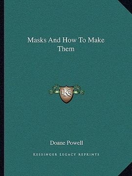 portada masks and how to make them (en Inglés)