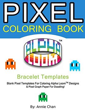 portada Pixel Coloring Book: Bracelet Templates 6 Essential Sizes