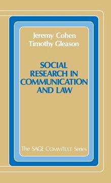 portada social research in communication and law (in English)
