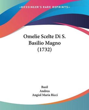 portada Omelie Scelte Di S. Basilio Magno (1732) (en Italiano)