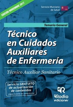 portada Tecnico en Cuidados Auxiliares de Enfermeria. Servicio Murciano de Salud. Temario General.