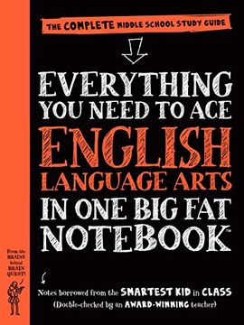 portada Everything You Need to Ace English Language Arts in One Big Fat Not: The Complete Middle School Study Guide (Big Fat Nots) (in English)