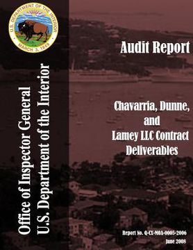 portada Audit Report: Chavarria, Dinne, and Lamey LLC Contract Deliverables (en Inglés)