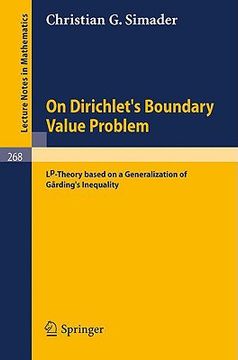 portada on dirichlet's boundary value problem: lp-theory based on a generalization of garding's inequality (en Inglés)
