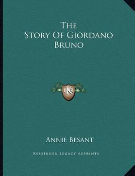 portada the story of giordano bruno (en Inglés)