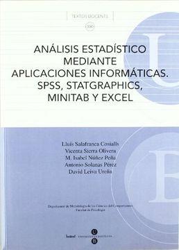 portada análisis estadístico mediante aplicaciones informáticas. spss, statgraphics, minitab y excel
