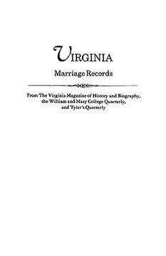 portada virginia marriage records (en Inglés)