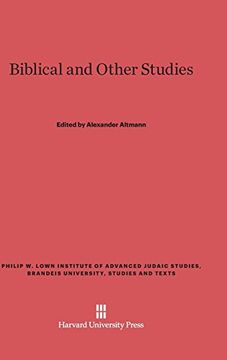 portada Biblical and Other Studies (Philip w. Lown Institute of Advanced Judaic Studies, Brandei) (en Inglés)