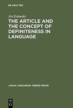 portada The Article and the Concept of Definiteness in Language (Janua Linguarum. Series Minor)
