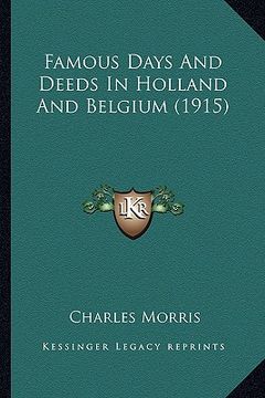 portada famous days and deeds in holland and belgium (1915)
