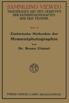 portada Elektrische Methoden der Momentphotographie (Rheinisch-Westfälische Akademie der Wissenschaften) (German Edition)