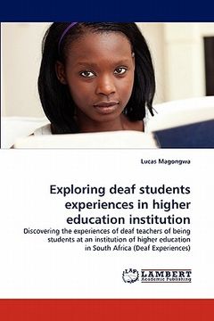 portada exploring deaf students experiences in higher education institution (en Inglés)