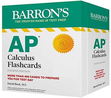 portada Ap Calculus Flashcards, Fourth Edition: Up-To-Date Review and Practice + Sorting Ring for Custom Study (Barron'S Test Prep) (en Inglés)