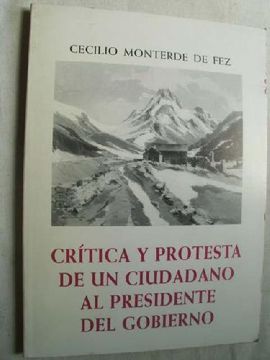 portada Crítica y Protesta de un Ciudadano al Presidente del Gobierno