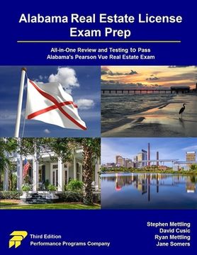 portada Alabama Real Estate License Exam Prep: All-in-One Review and Testing to Pass Alabama's Pearson Vue Real Estate Exam (in English)