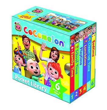 portada Official Cocomelon Pocket Library: 6 Little Books About jj, his Family and Friends – Perfect for Pre-Schoolers!
