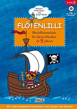 portada Flötenlilli 2 mit CD: Blockflötenschule für kleine Musiker. Für deutsche und barocke Griffweise (en Alemán)