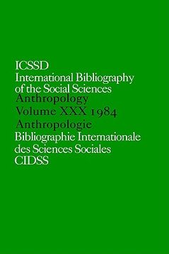 portada ibss: anthropology: 1984 vol 30 (in English)
