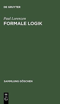 portada Formale Logik (Sammlung Göschen) (in German)