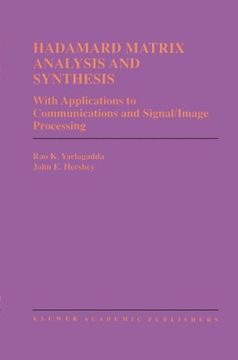 portada Hadamard Matrix Analysis and Synthesis: With Applications to Communications and Signal/Image Processing (The Springer International Series in Engineering and Computer Science)