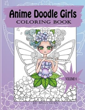 portada Anime Doodle Girls: coloring book (en Inglés)