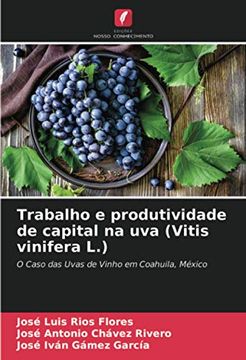 portada Trabalho e Produtividade de Capital na uva (Vitis Vinifera L. ): O Caso das Uvas de Vinho em Coahuila, México (in Portuguese)