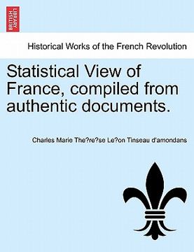 portada statistical view of france, compiled from authentic documents. (en Inglés)