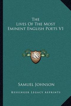 portada the lives of the most eminent english poets v1 (en Inglés)