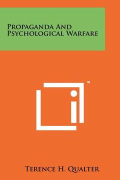 portada propaganda and psychological warfare (in English)