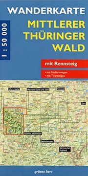 portada Mittlerer Thüringer Wald 1: 50 000 Wanderkarte: Mit Rennsteig