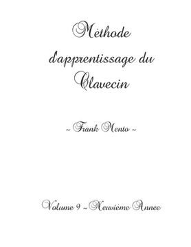 portada Méthode Clavecin - Volume 9 (in French)