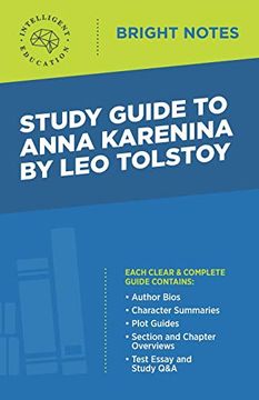 portada Study Guide to Anna Karenina by leo Tolstoy (Bright Notes) (en Inglés)