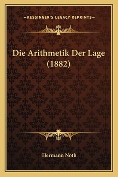 portada Die Arithmetik Der Lage (1882) (in German)