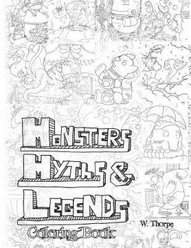 portada Monsters, Myths and Legends Coloring Book: Coloring book for Children to adults (in English)