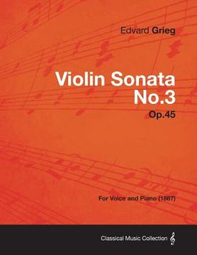 portada violin sonata no.3 op.45 - for voice and piano (1887) (en Inglés)