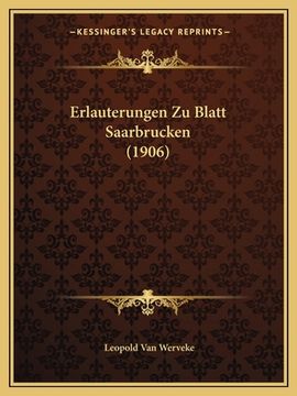 portada Erlauterungen Zu Blatt Saarbrucken (1906) (in German)