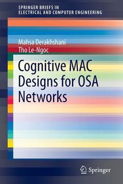 portada Cognitive Mac Designs for Osa Networks (en Inglés)