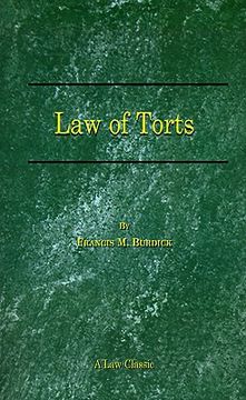 portada the law of torts: a concise treatise on the civil liability at common law and under modern statutes for actionable wrongs to person and
