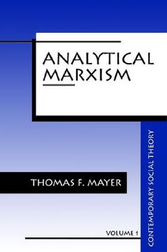 portada analytical marxism (en Inglés)