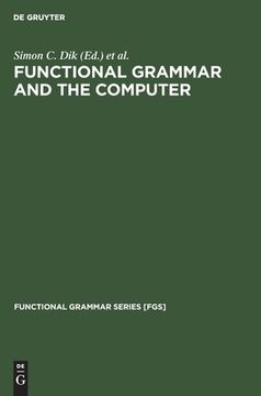 portada Functional Grammar And The Computer (functional Grammar Series [fgs]) (en Inglés)