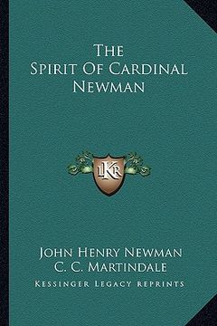 portada the spirit of cardinal newman (in English)