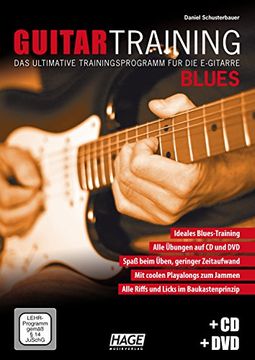portada Guitar Training Blues + CD + DVD: Das ultimative Trainingsprogramm für die E-Gitarre (en Alemán)