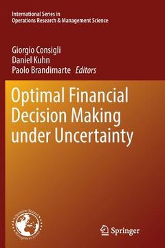 portada Optimal Financial Decision Making Under Uncertainty (en Inglés)