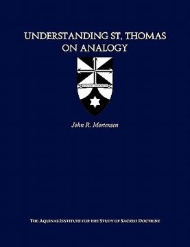 portada understanding st. thomas on analogy (en Inglés)