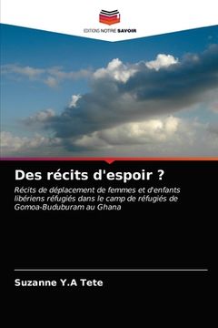 portada Des récits d'espoir ? (in French)