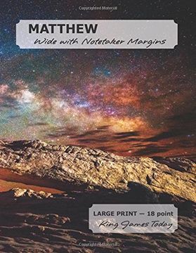 portada MATTHEW Wide with Notetaker Margins: LARGE PRINT - 18 point, King James Today