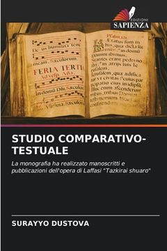 portada Studio Comparativo-Testuale (en Italiano)