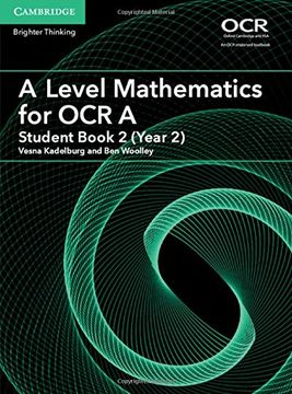 portada A Level Mathematics for OCR a Student Book 2 (Year 2) (en Inglés)