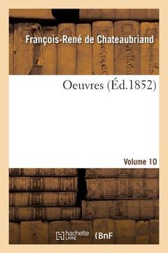 portada Oeuvres. Volume 10 (en Francés)